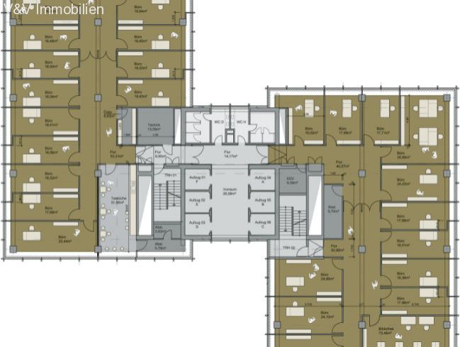 Moderne Büroflächen im Zircon Tower