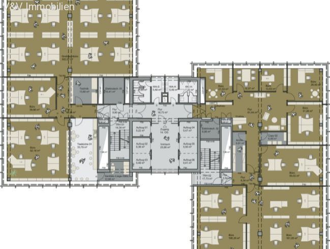Moderne Büroflächen im Zircon Tower
