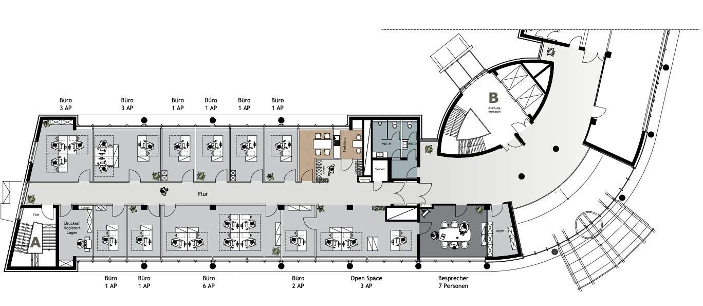 Moderne Büroflächen in zentraler Lage