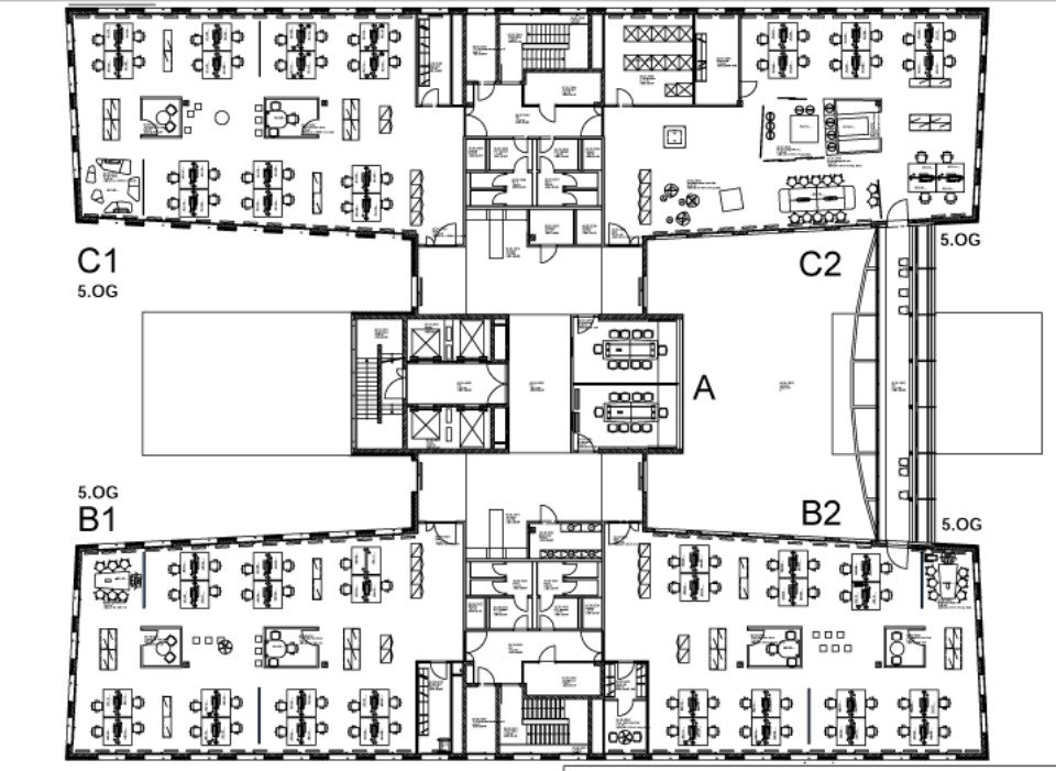 Repräsentatives Bürogebäude mit beeindruckendem Foyer