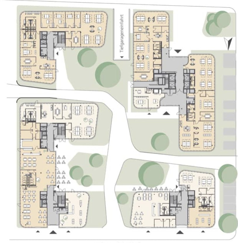 Repräsentativer Büroneubau - Gateway Gardens