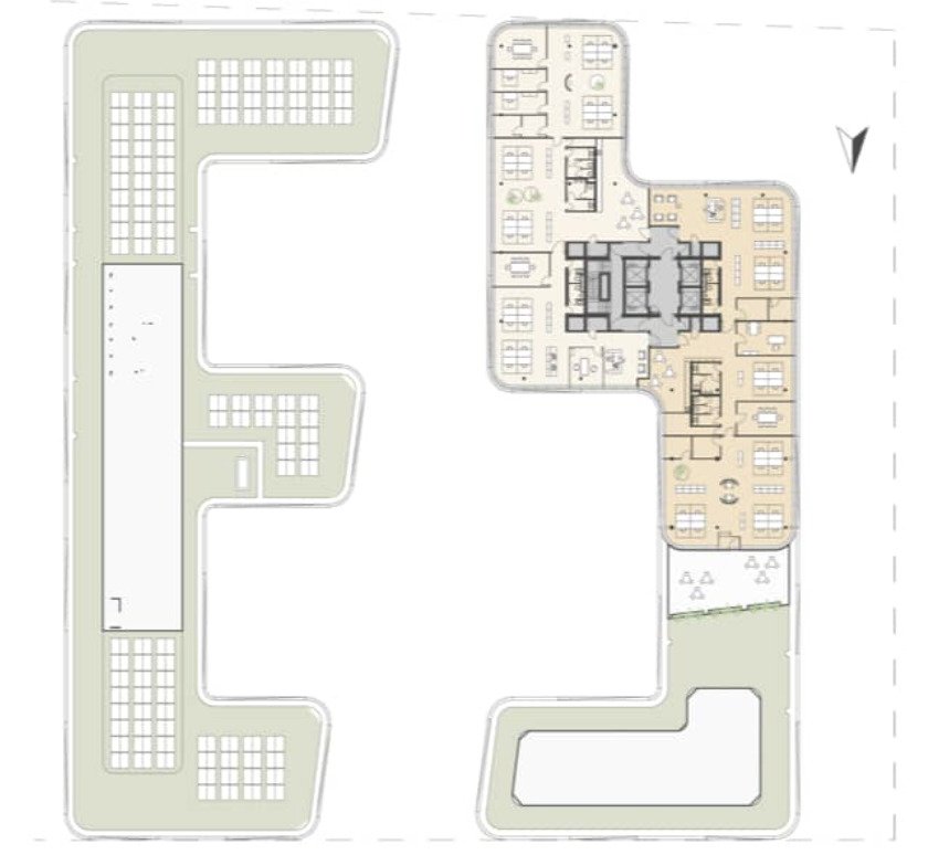 Repräsentativer Büroneubau - Gateway Gardens