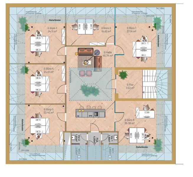Repräsentative Büroflächen in der Villa Sanssouci