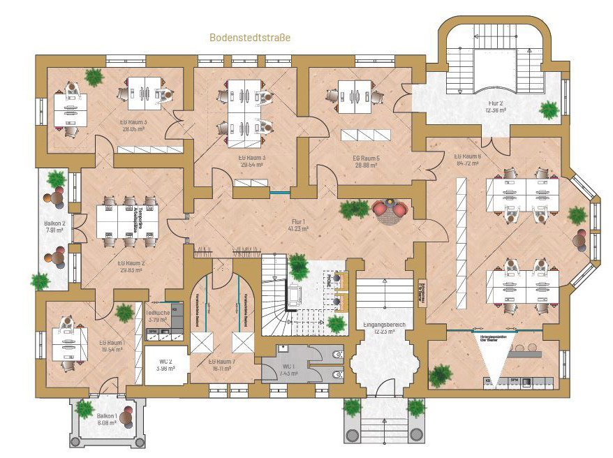 Repräsentative Büroflächen in der Villa Sanssouci
