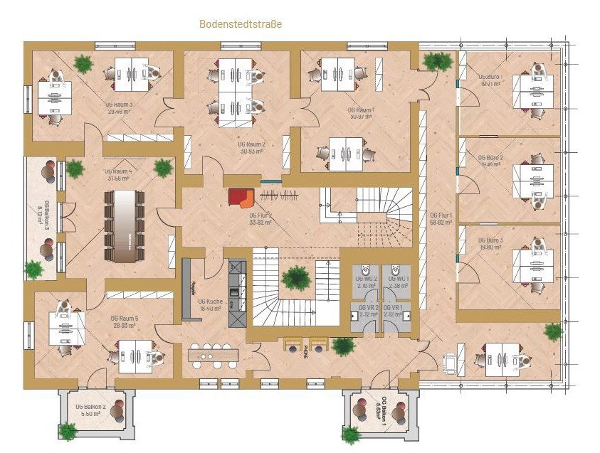 Repräsentative Büroflächen in der Villa Sanssouci
