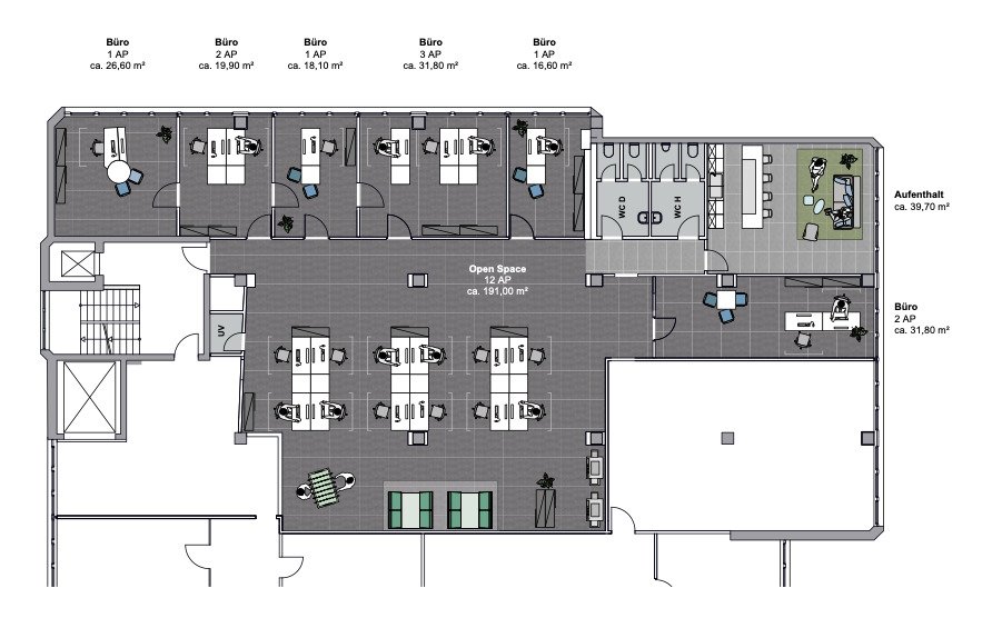 Moderne Bürolofts in verkehrsgünstiger Lage