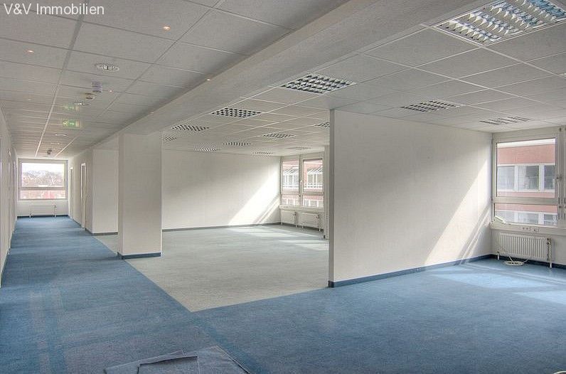 Moderne Büroflächen mit Skylineblick