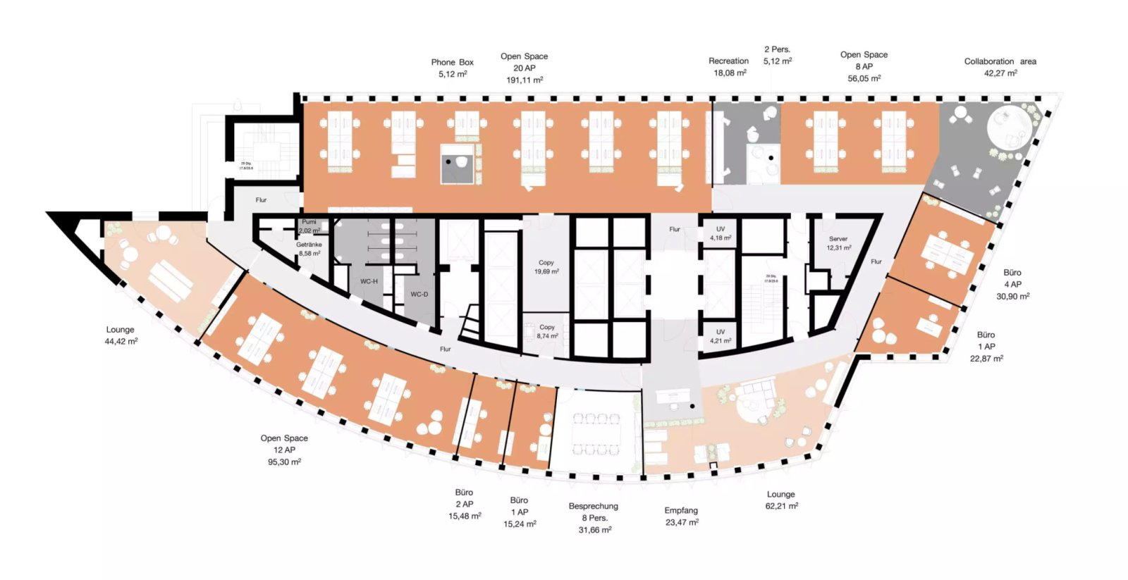 Hochwertige Büroflächen direkt an der Messe