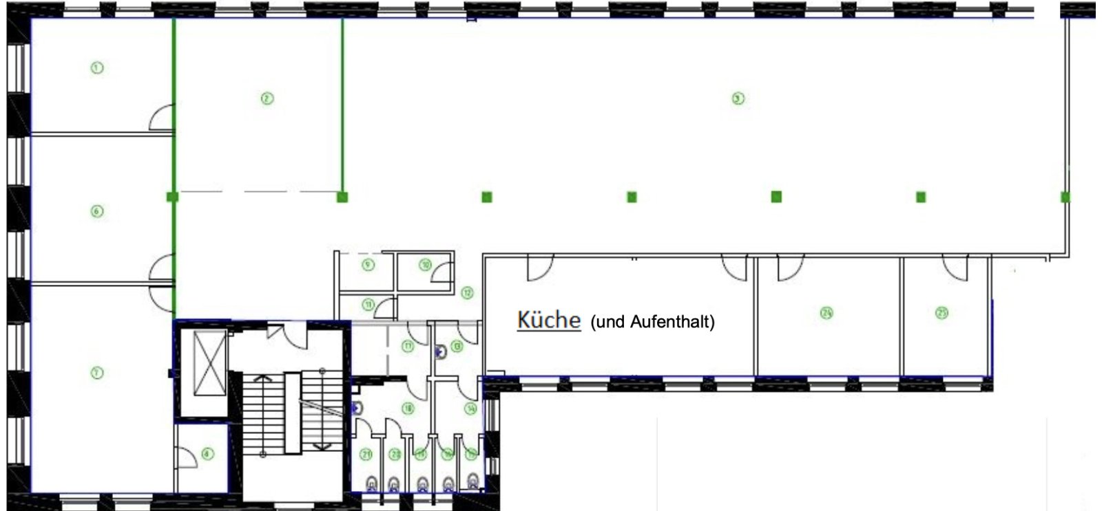 Gepflegter Altbau auf der Hanauer Landstraße