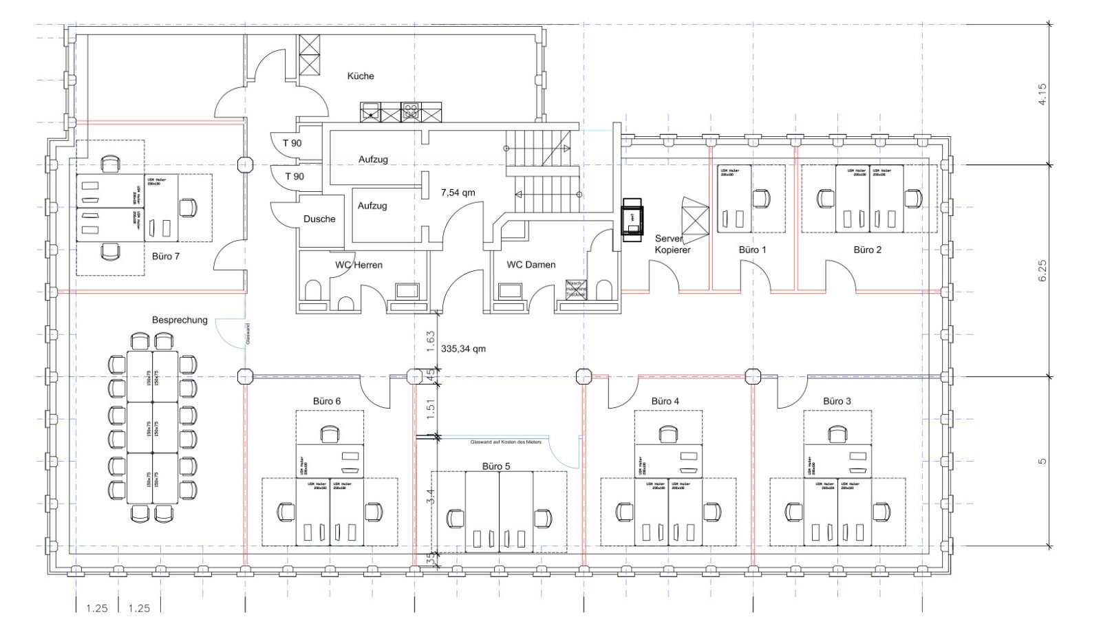Ausbau nach Mieterwunsch - Funktionale Büroflächen im Bahnhofsviertel