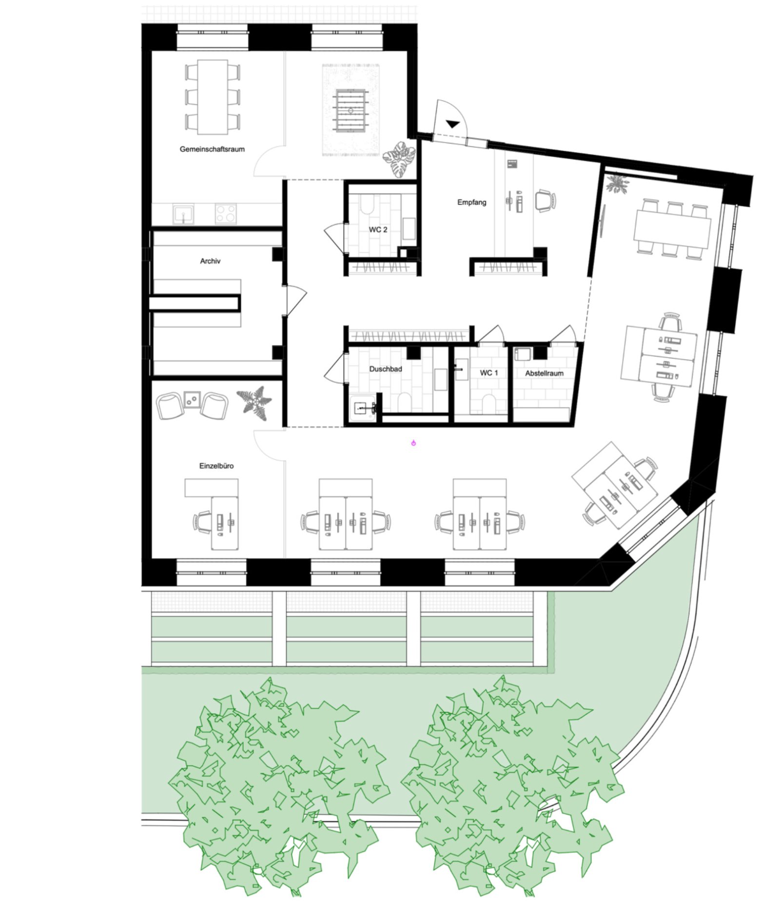 Modernes Büroloft im repräsentativen Altbau