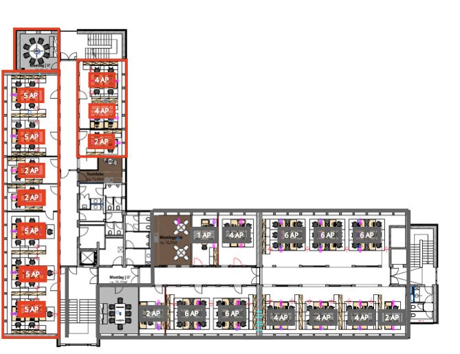 Modernisiertes Bürogebäude im Süden Frankfurts