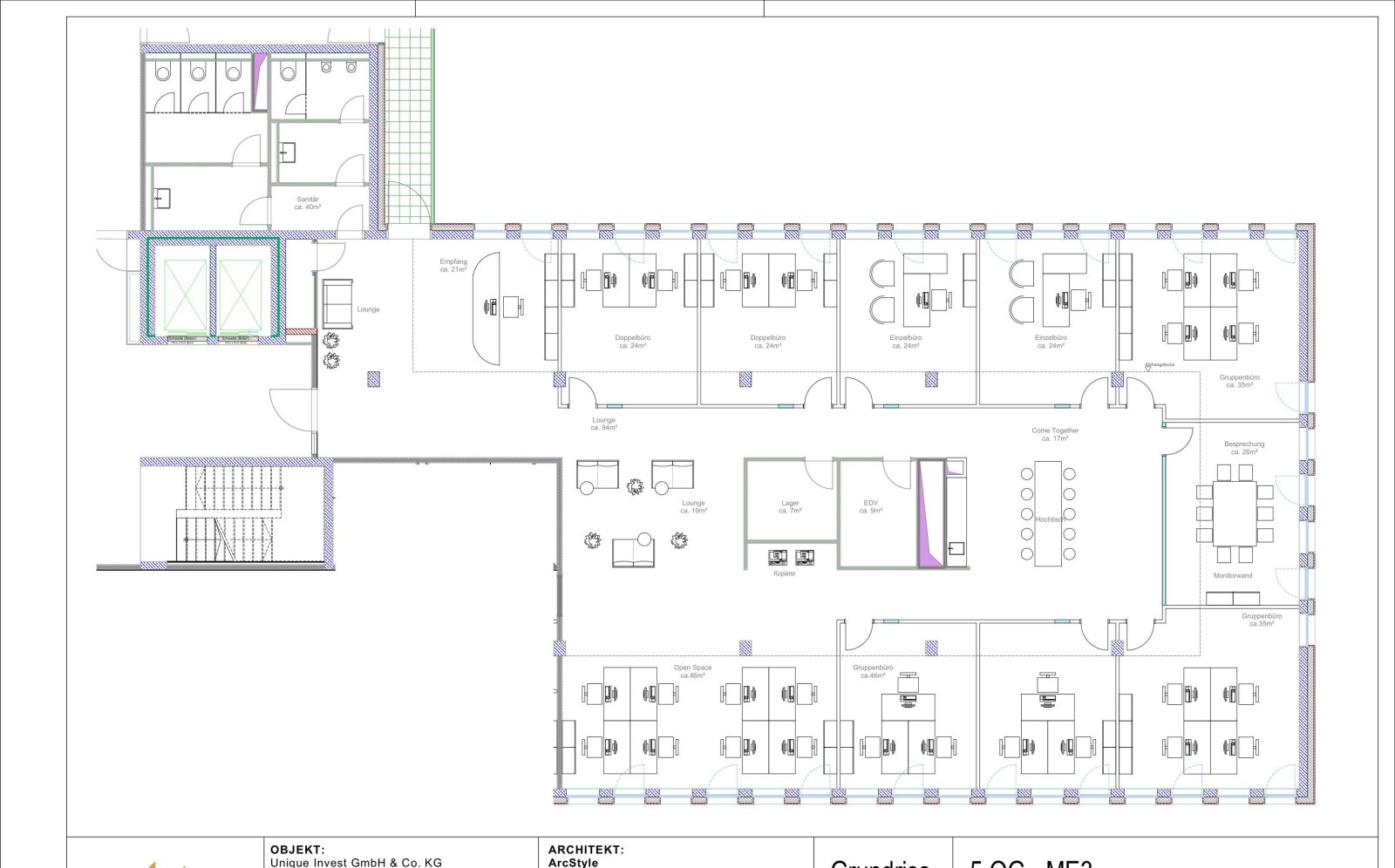 The Unique – Moderne Büroflächen direkt am Flughafen BER - 5 OG