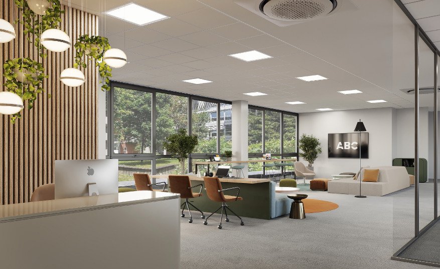 Moderner Bürokomplex unweit des Westbahnhofs 