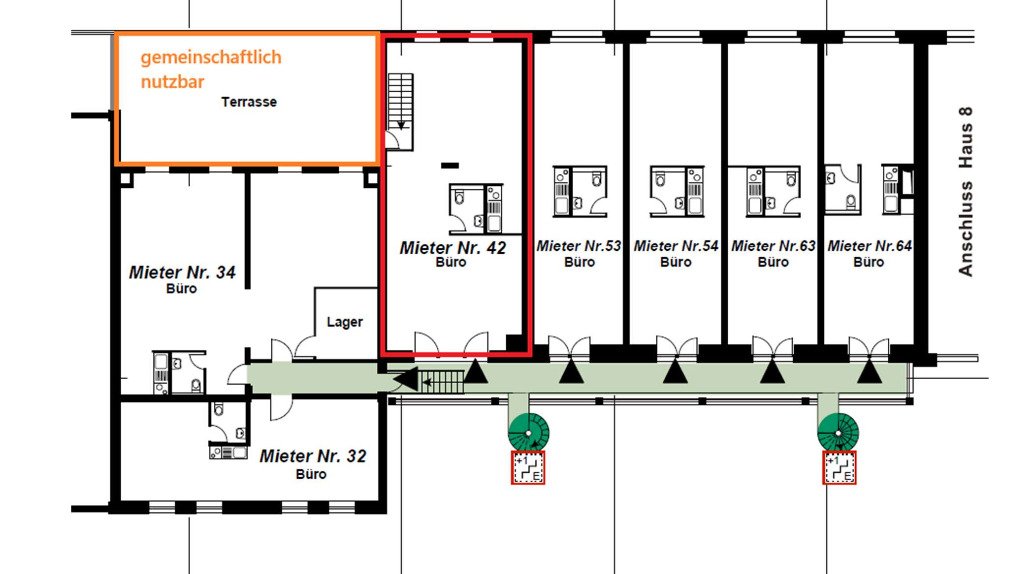 Loftfäche auf dem UNION Gelände