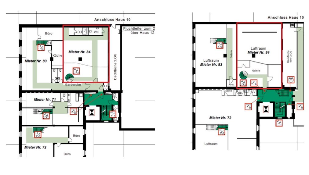 Loftfäche auf dem UNION Gelände