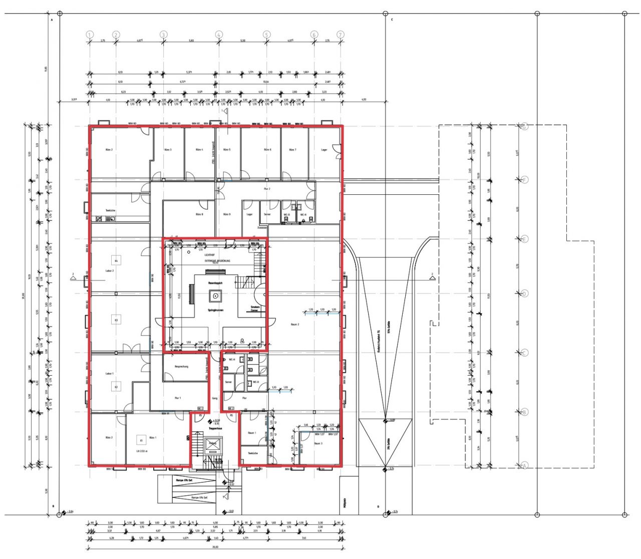 Erdgeschoss ca. 799 m² 