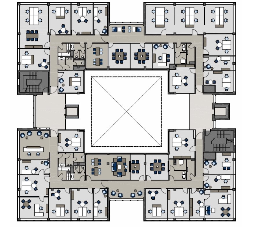 1.Obergeschoss ca. 1.180 m² 