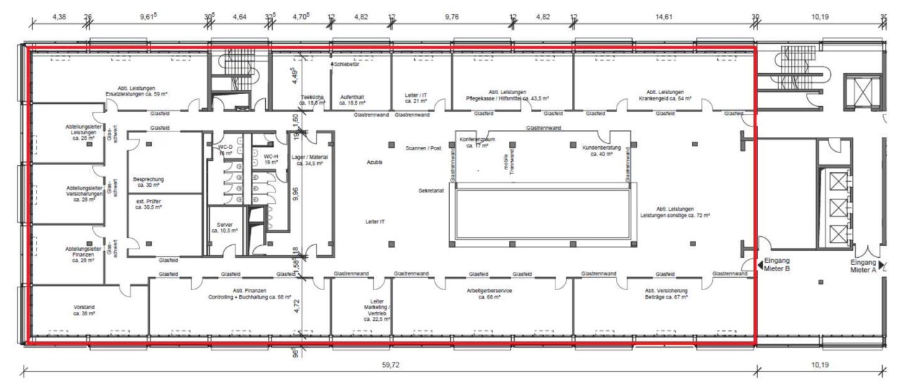 4.Obergeschoss ca. 1.367 m² 