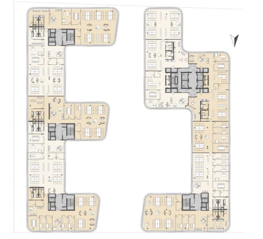 3.-6.Obergeschoss 3.-6.Obergeschoss