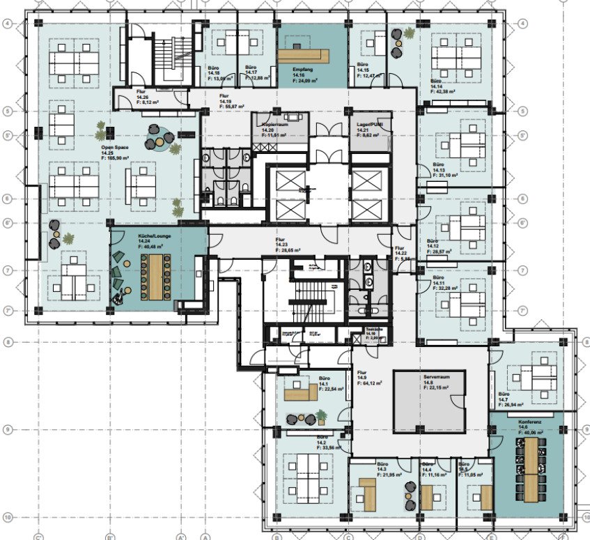 Regeletage 2.-14.OG Regeletage 2.-14.OG