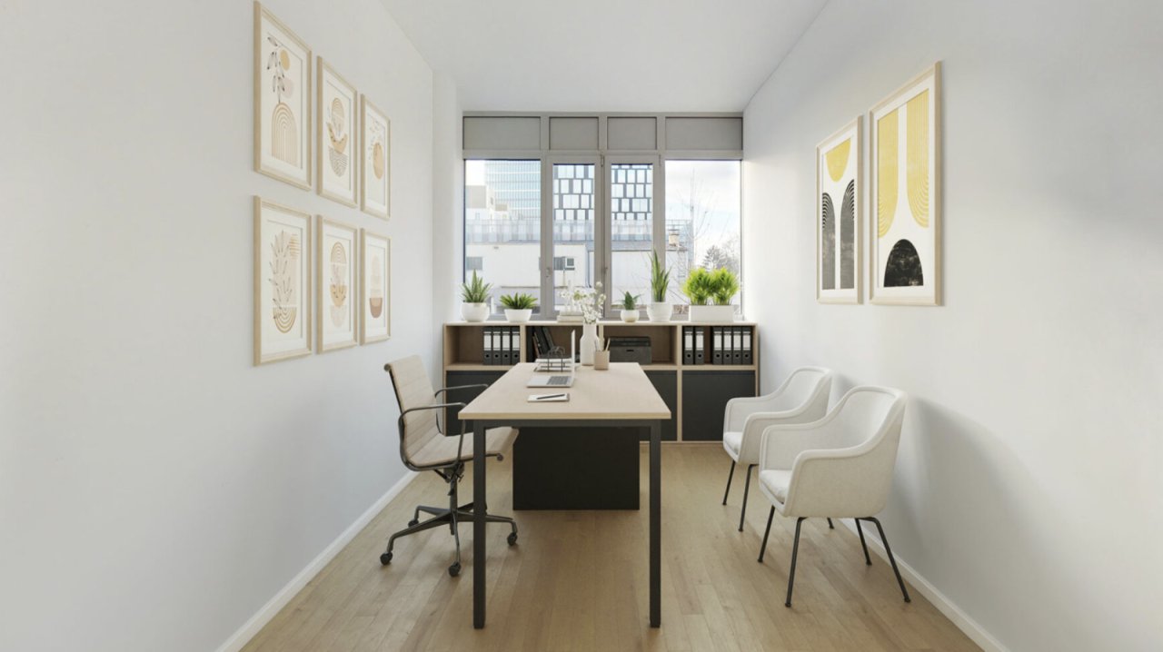 Visualisierung Einzelbüro Visualisierung Einzelbüro