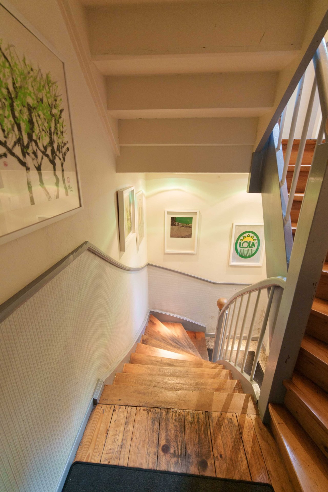 Charmante Holztreppe 