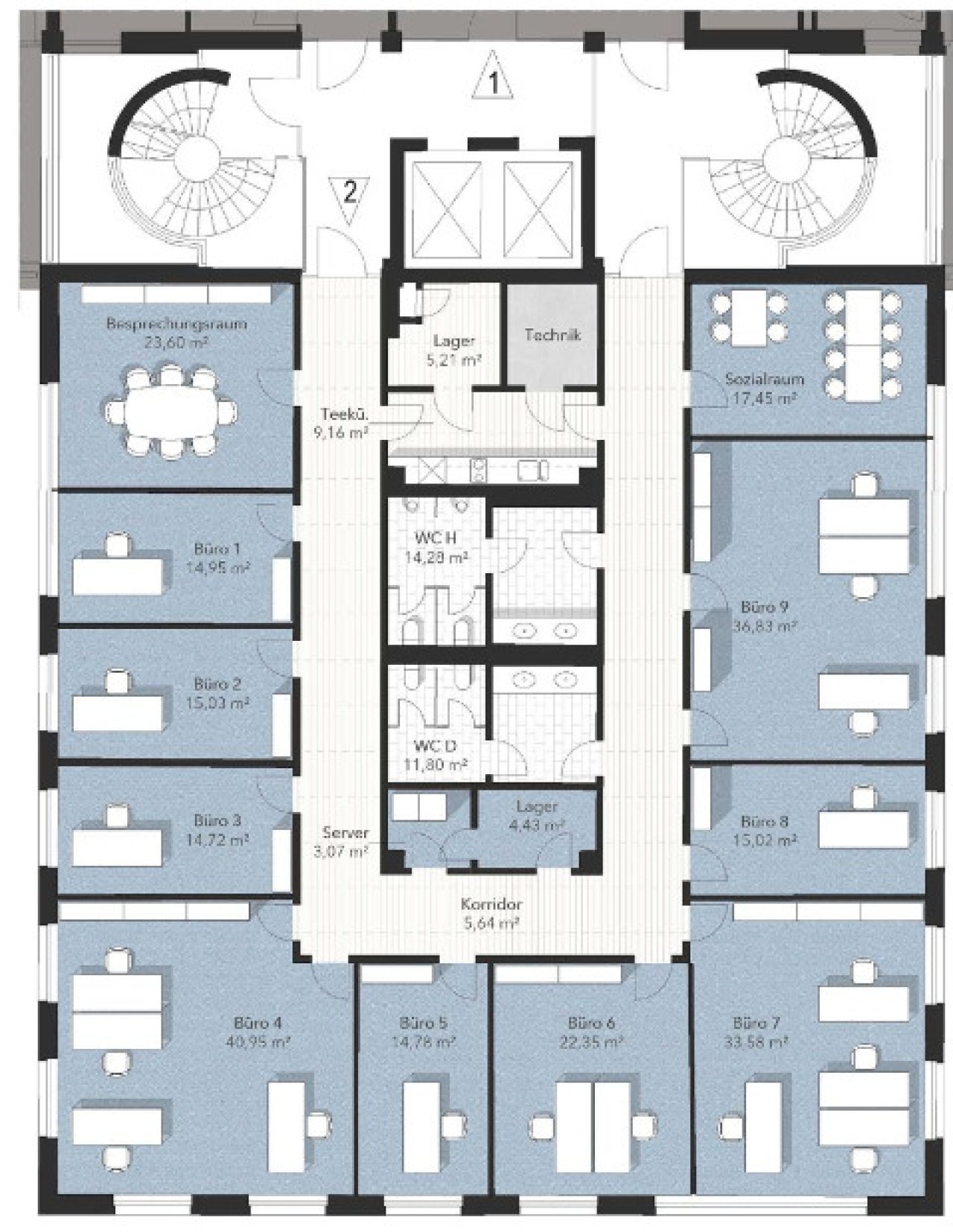 Beispielplanung 4.Obergeschoss