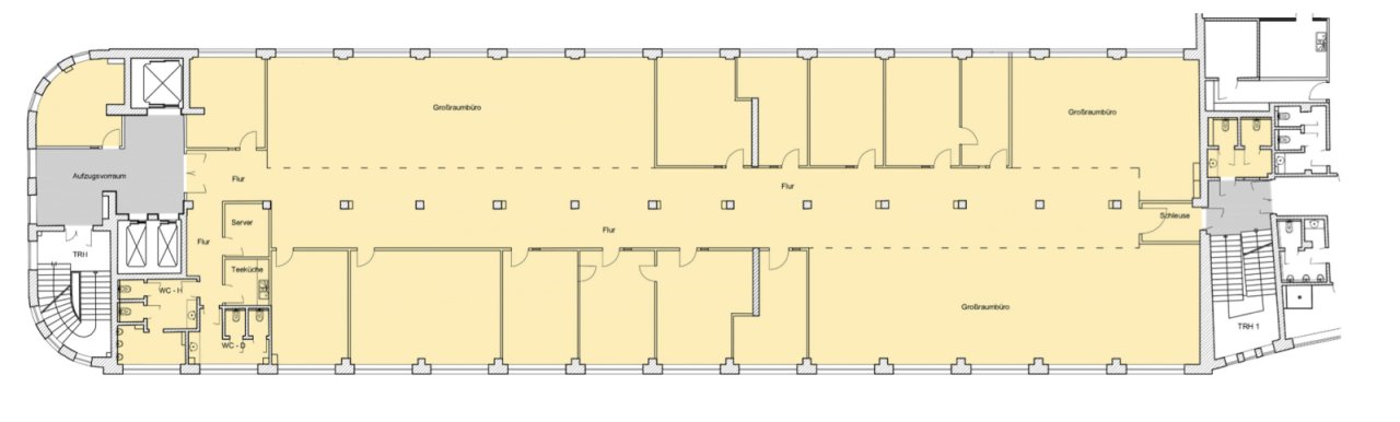 6.Obergeschoss Gebäude 8, ca. 977 m² 