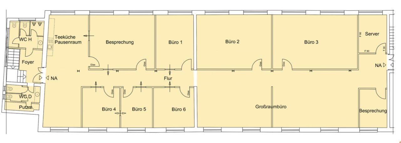 1.Obergeschoss Gebäude 12, ca. 449 m² 