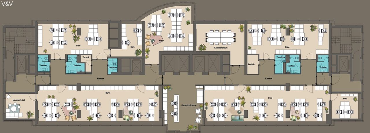 Raumplanung Regelgeschoss