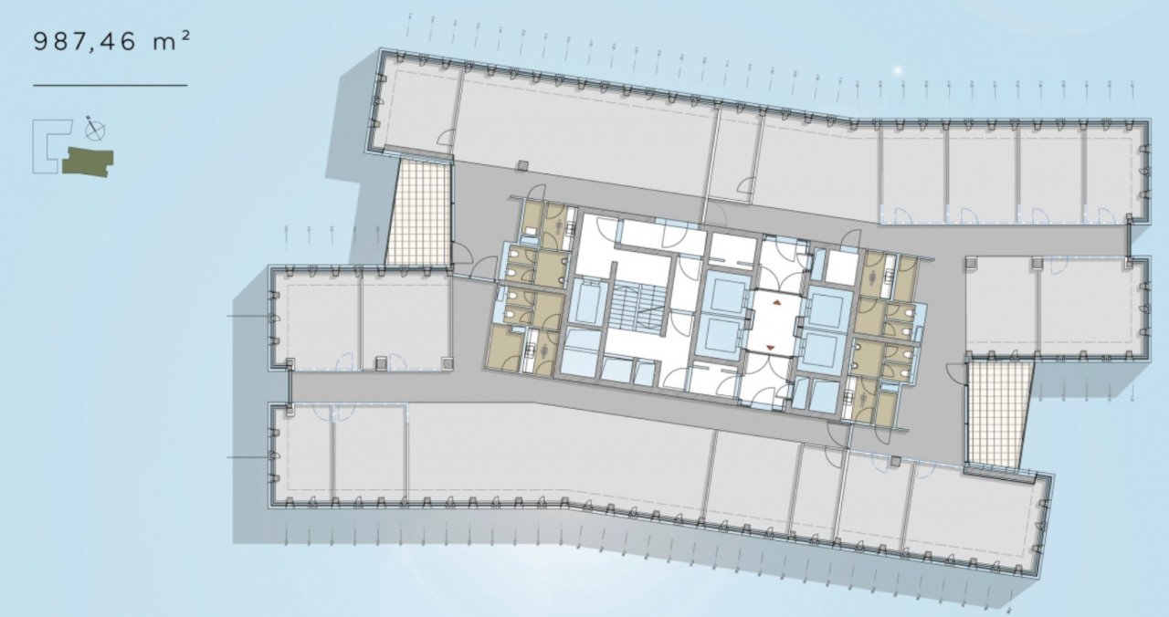 2.Obergeschoss ca. 987 m² 