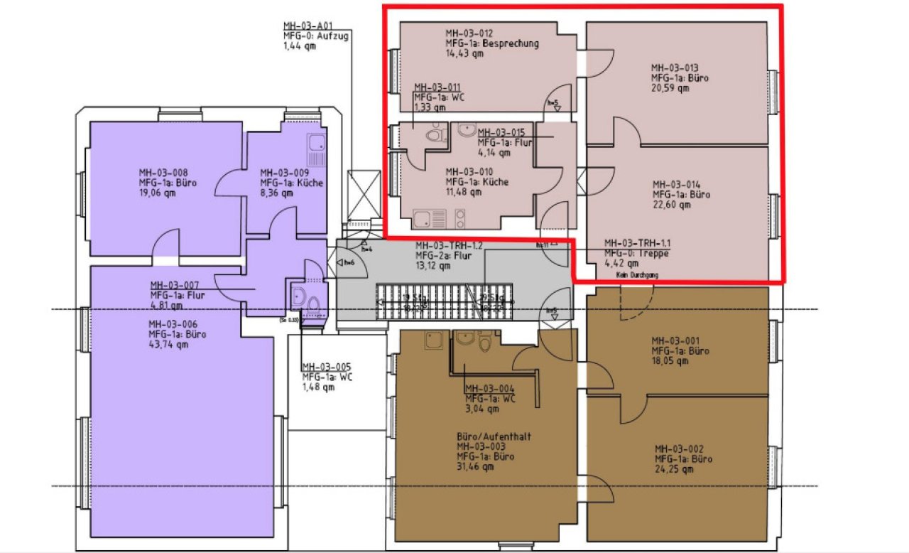 3.Obergeschoss ca. 75 m² 3.Obergeschoss ca. 75 m²