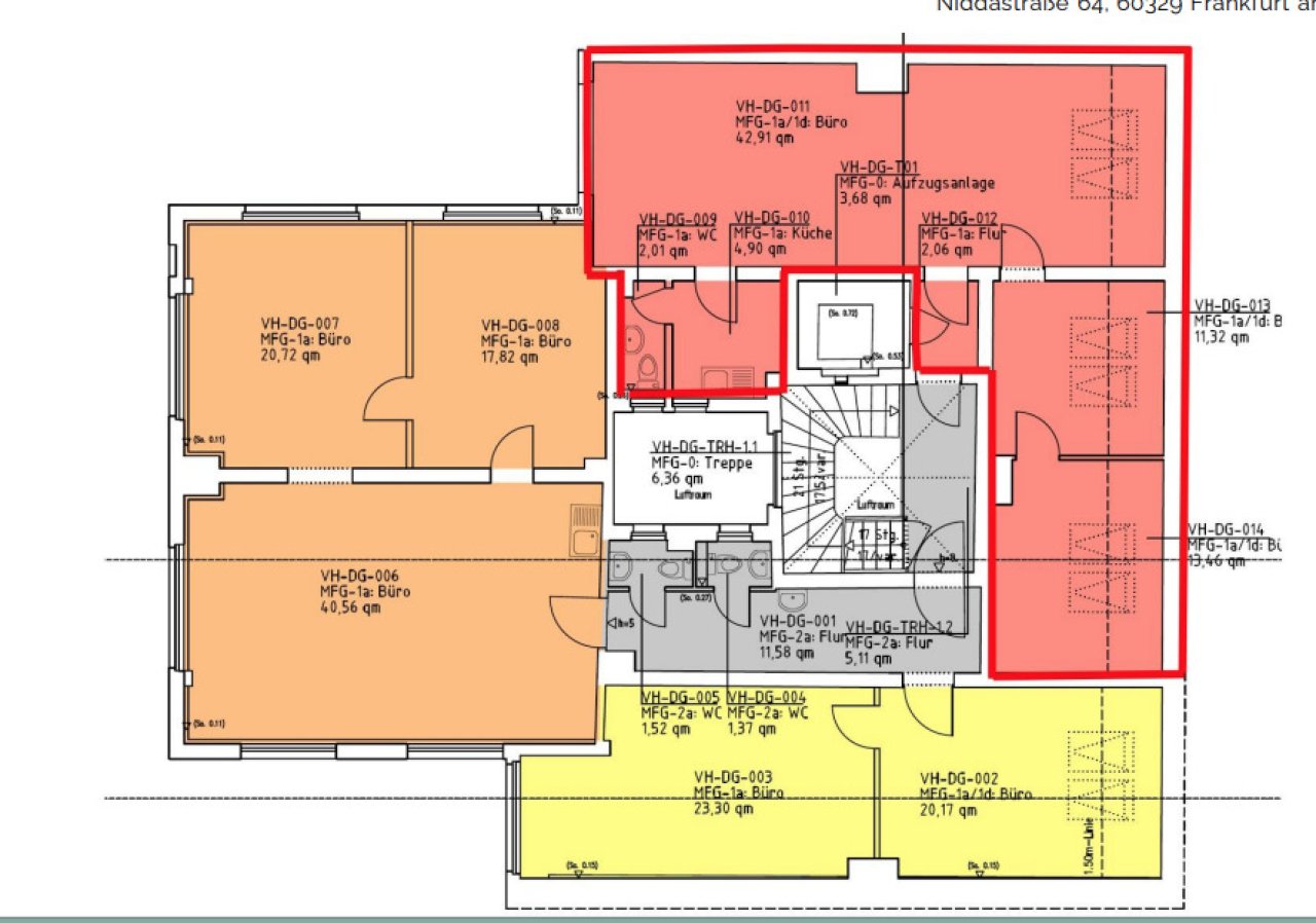 5.Obergeschoss ca. 65 m² 5.Obergeschoss ca. 65 m²