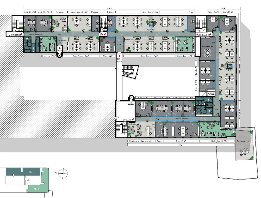 Beispielplanung 3.Obergeschoss Beispielplanung 3.Obergeschoss