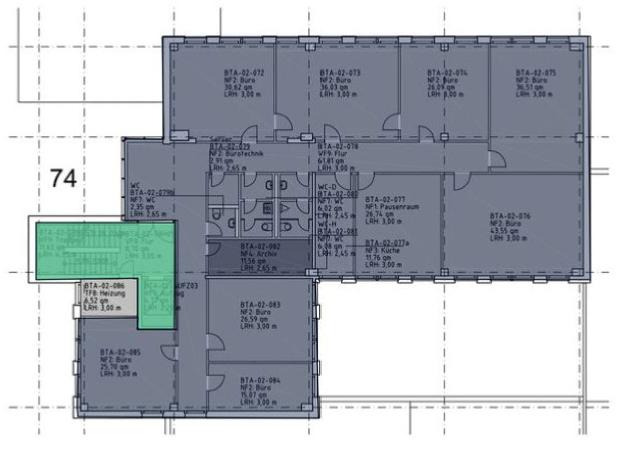 Haus 74 1.OG-ca. 387 m² Haus 74 1.OG-ca. 387 m²