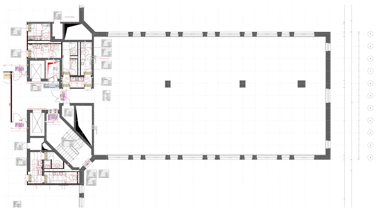 3. Obergeschoss mit ca. 401 m² 3. Obergeschoss mit ca. 401 m²