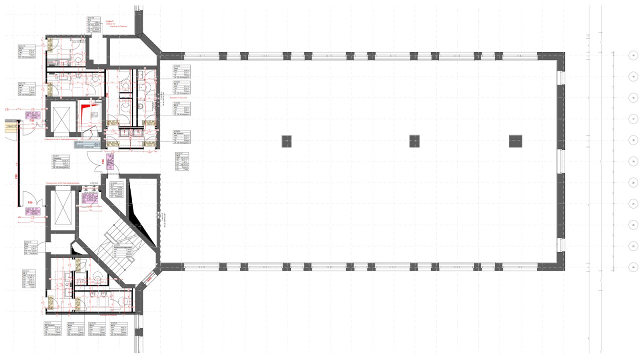 4. Obergeschoss mit ca. 401 m² 4. Obergeschoss mit ca. 401 m²