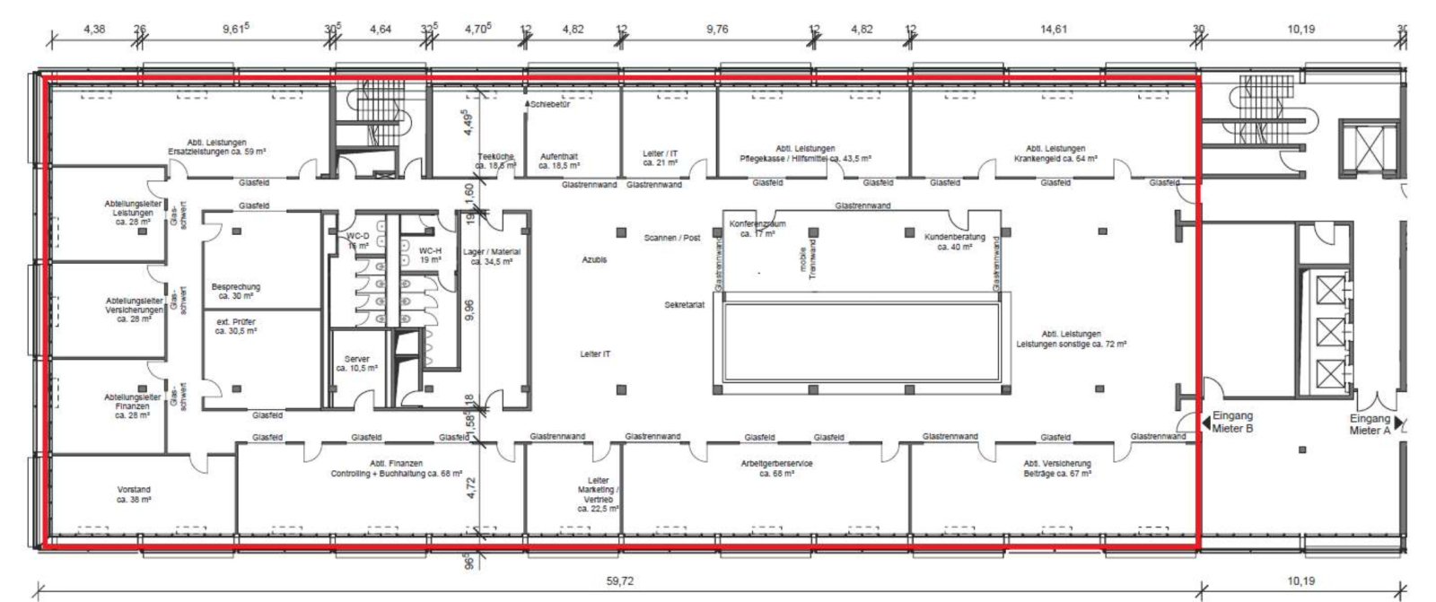 4.Obergeschoss Bauteil B 4.Obergeschoss Bauteil B