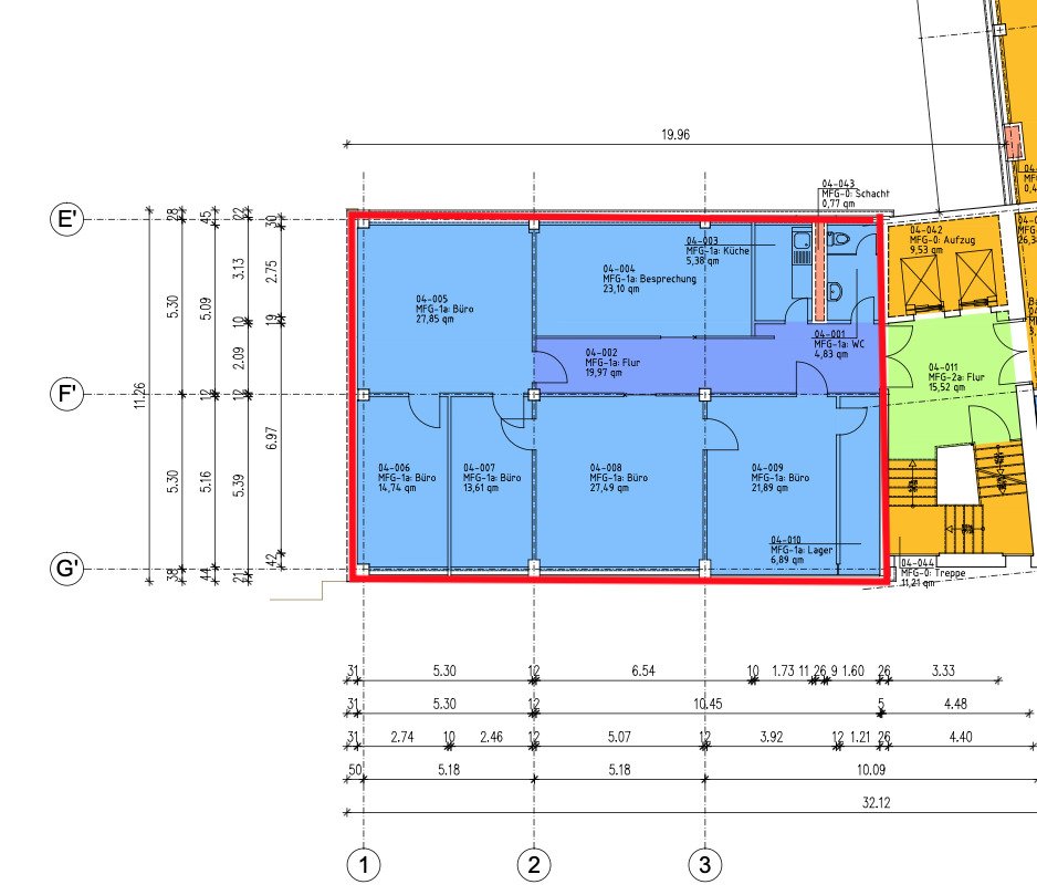 Bürofläche in zentraler Lage der Neustadt