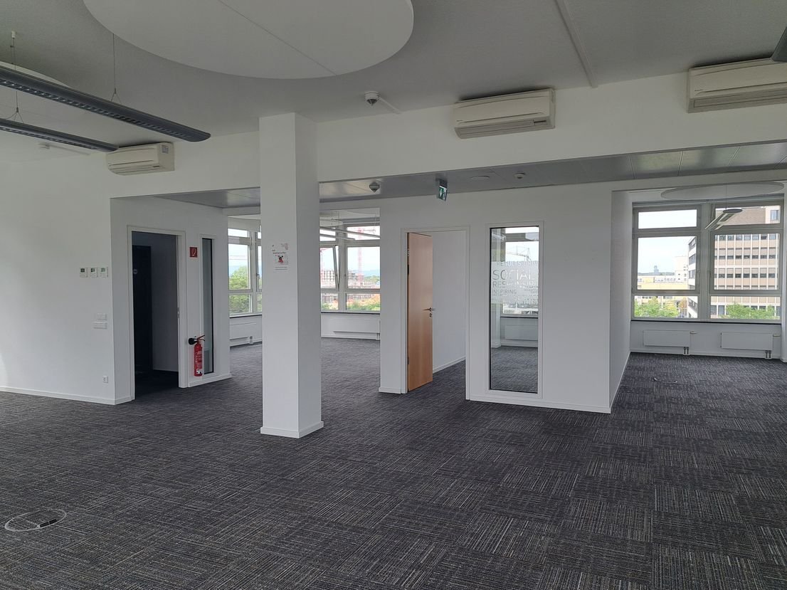 Helle Büroflächen mit flexiblem Grundriss