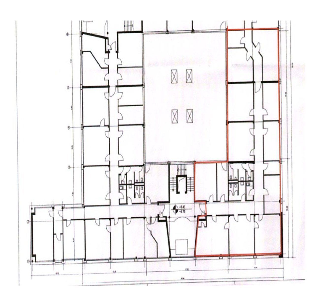 1.Obergeschoss rechts ca. 312 m² 1.Obergeschoss rechts ca. 312 m²