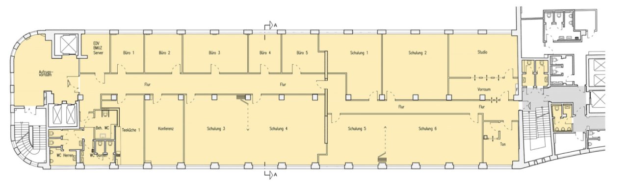 3.Obergeschoss Gebäude 8 ca. 974 m² 