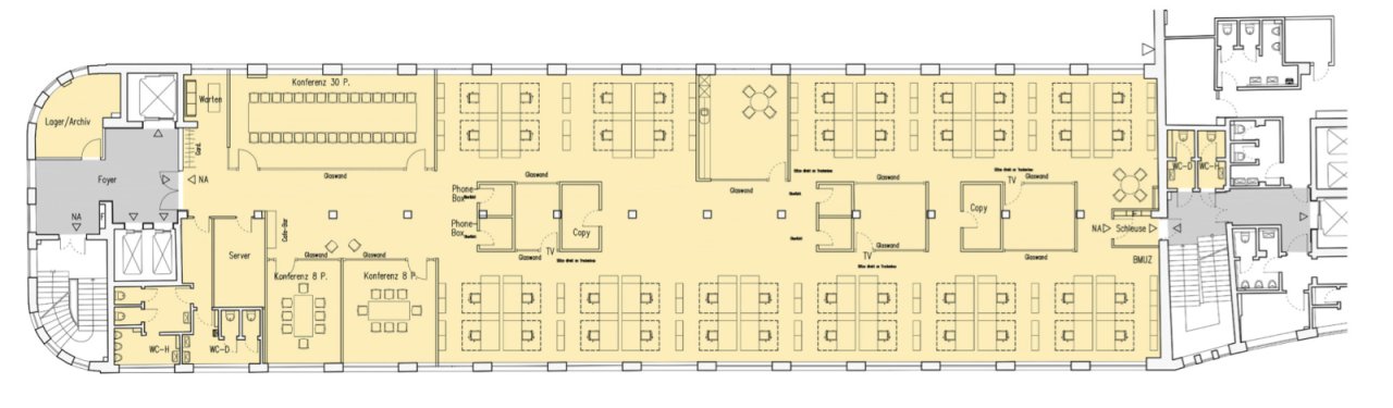 7.Obergeschoss Gebäude 8, ca. 952 m² 