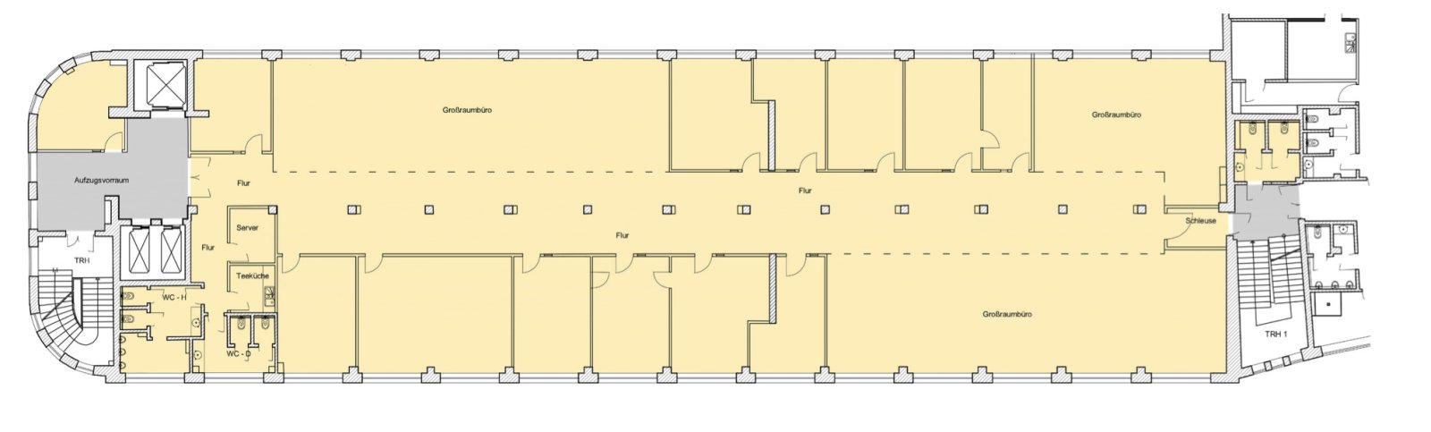 6.Obergeschoss Gebäude 8, ca. 977 m² 