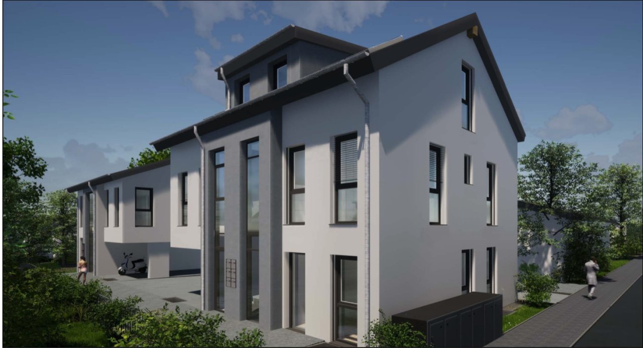Modern townhouses with smart space utilization and large window facades – your urban home with a view!