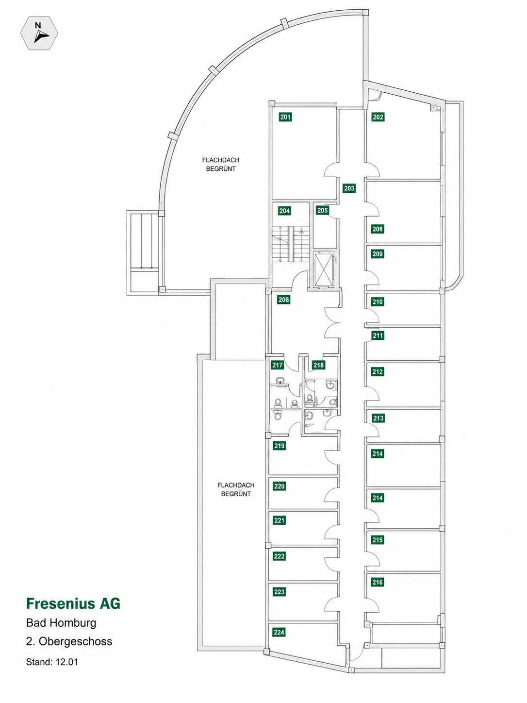 Optimally structured upper floor with efficient room distribution and central access area Optimally structured upper floor with efficient room distribution and central access area